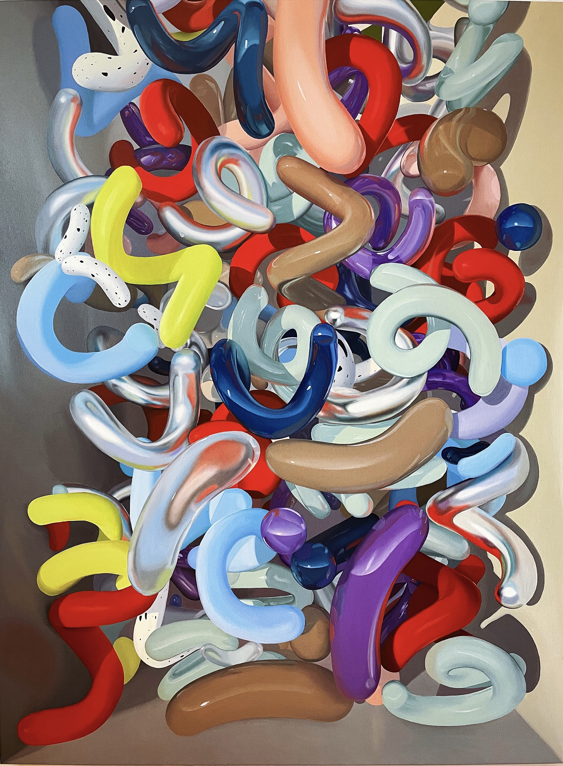 Contemporary AR painting Exhale by Ju Schnee