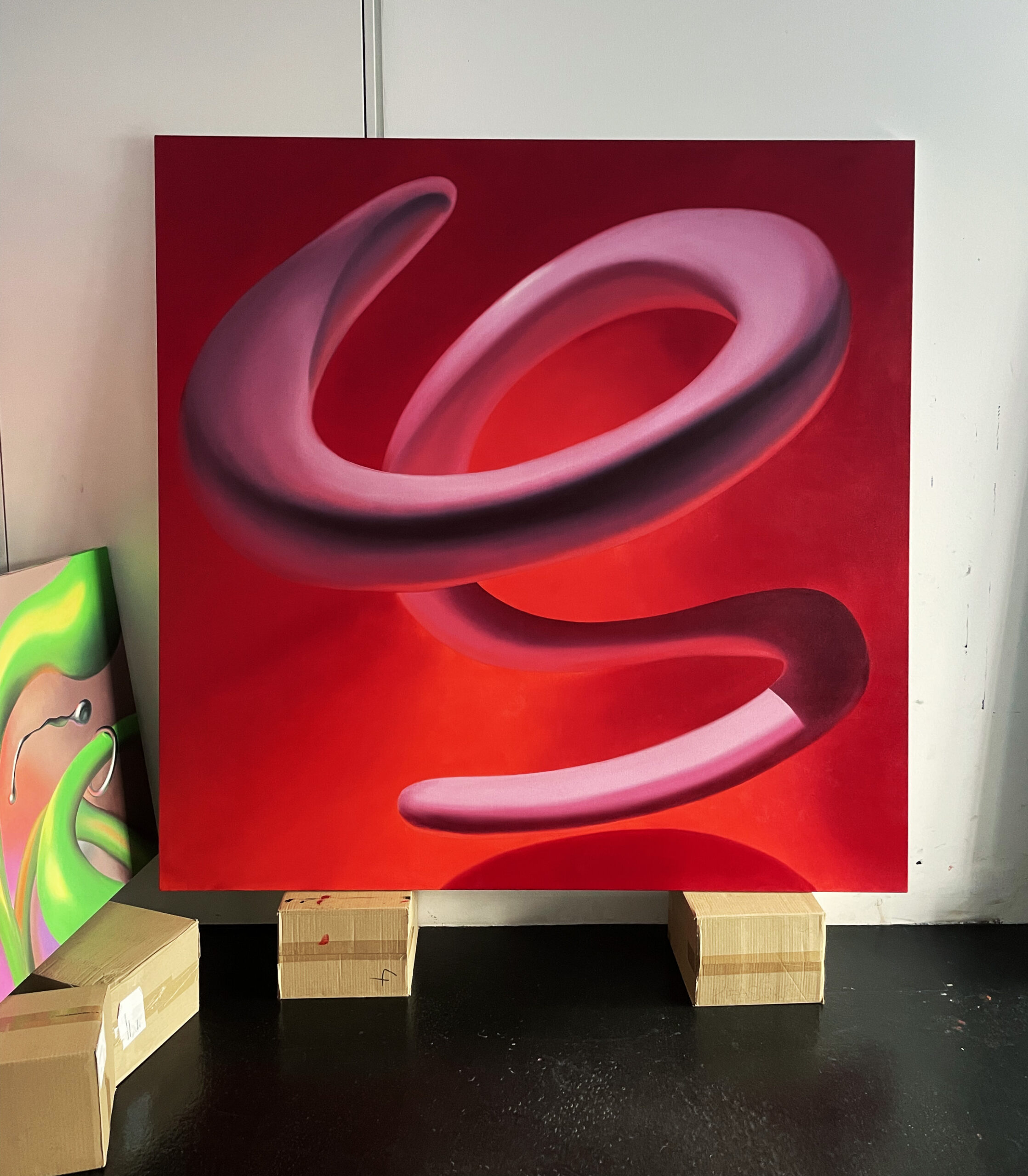 Ju-Schnee_art_kunst_berlin_painting_exhibition_abstract_Red-Flag-3